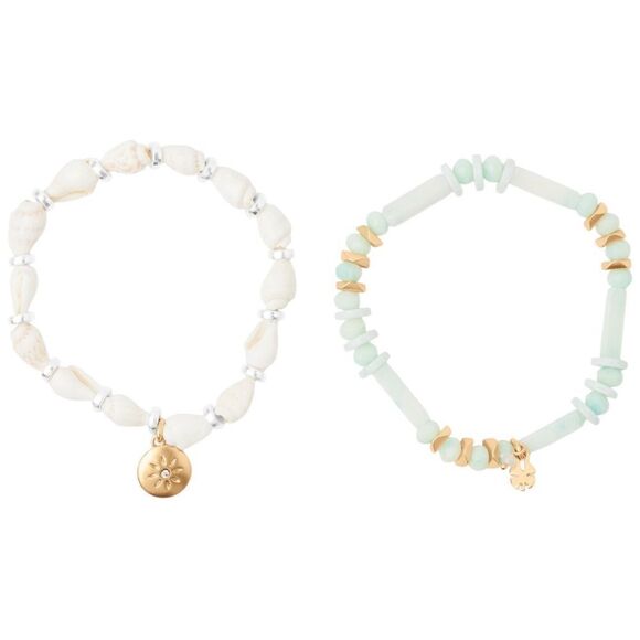 Lucky Brand Cream and Gold Bracelet Set - Picture 1 of 3